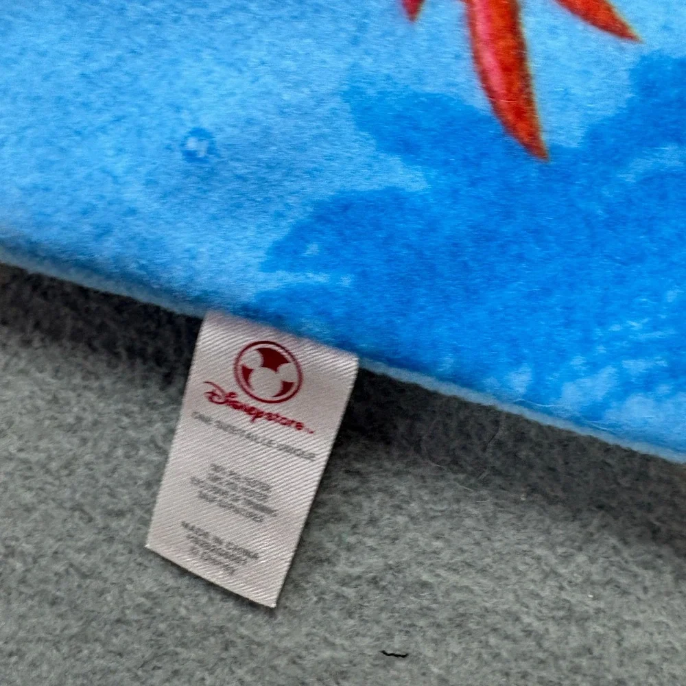 Vintage Disney Store The Little Mermaid Ariel Flounder Sebastian Fleece Scarf